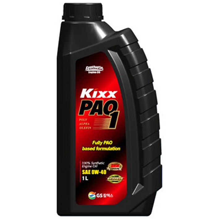 GS 칼텍스 KIXX PAO 1, 1개, 0w40, 1L