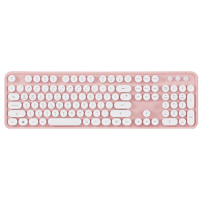 엑토 레트로 무선 키보드 KBD48, 1개, 핑크, KBD48 엑토 레트로 무선 키보드 KBD48, 1개, 핑크, KBD48