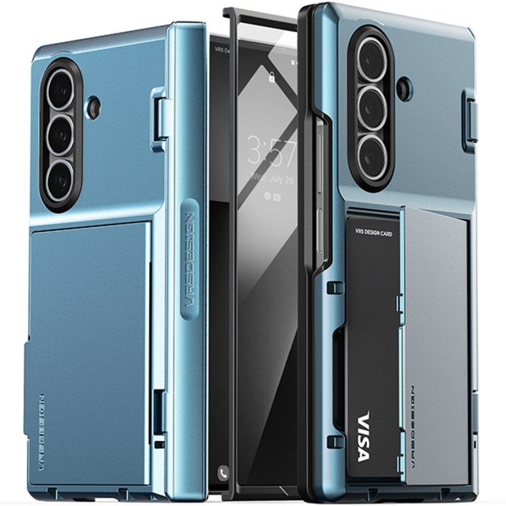 베루스 모던 고 360 힌지 보호 전면 필름 일체 카드 수납 휴대폰 케이스