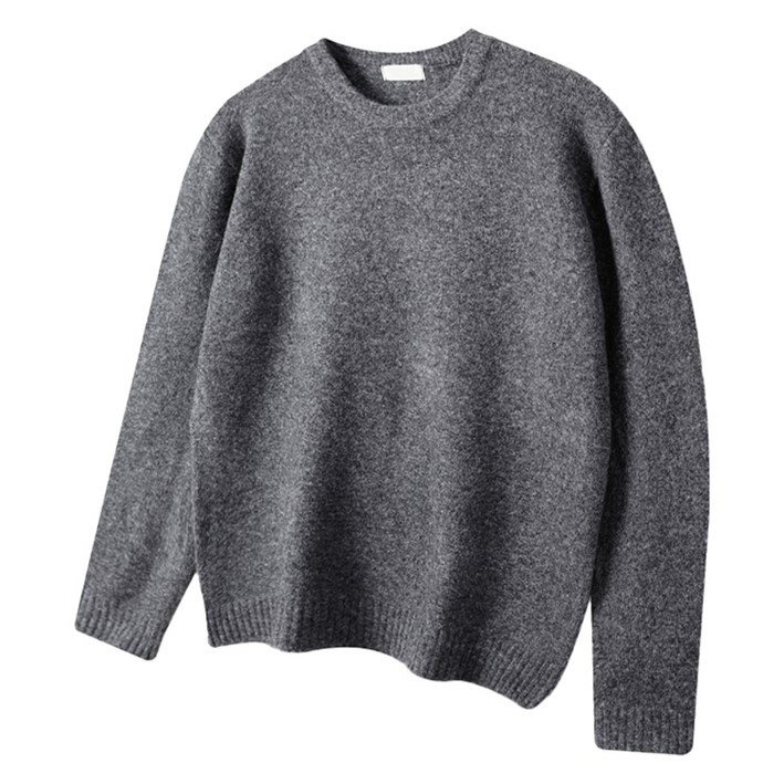 해리슨 남녀공용 오버핏 울스판 라운드 니트 HA-1496 MEL1029