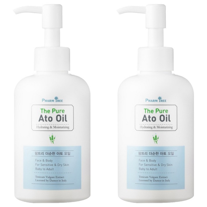 팜트리 더순한 아토 오일, 200ml, 2개