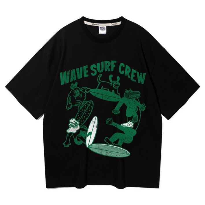 앨빈클로 피치 WAVE SUFR CLUB 오버핏 반팔티 AST4597