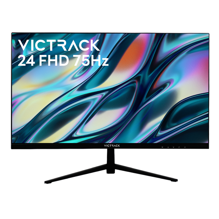 빅트랙 60.45cm FHD 리얼 75Hz 프리싱크 평면 게이밍 모니터 블랙