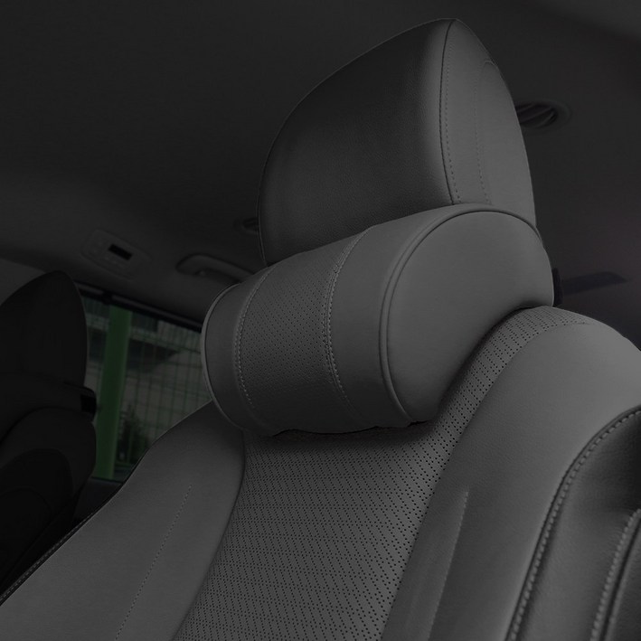 벤오토 베리어 차량용 메모리폼 목쿠션, 딥블랙, 1개