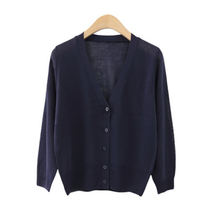 제니트 여성용 모븐 7부 브이넥 가디건 G990