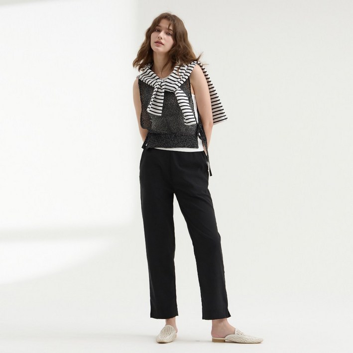 지베르니 여성 데일리 봄 여름 접촉냉감 팬츠 4종