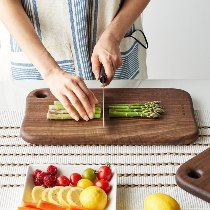 흑백요리사 바우하우스 북미산 호두나무 도마 빈티지 3518 소 통원목 월넛