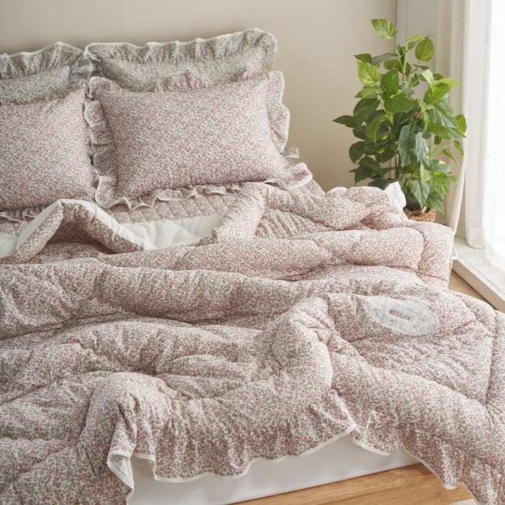 라라베딩 국내산 프리미엄 100 순면 워싱광목 차렵이불 침구세트