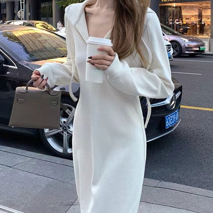 메이리앤 슬림핏 후드 트레이닝 롱원피스 메이리앤 슬림핏 후드 트레이닝 롱원피스