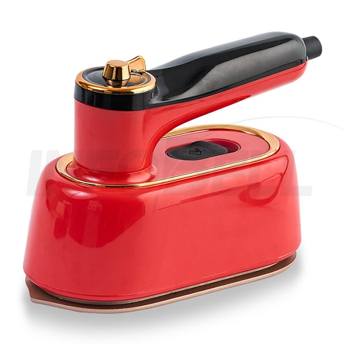 [TV홈쇼핑정품 인포벨]초스피드 빨간다리미 스팀왕 건식 열판 핸디형 다용도 무선 핸드 다리미 소독, 레드, ESR-6028R