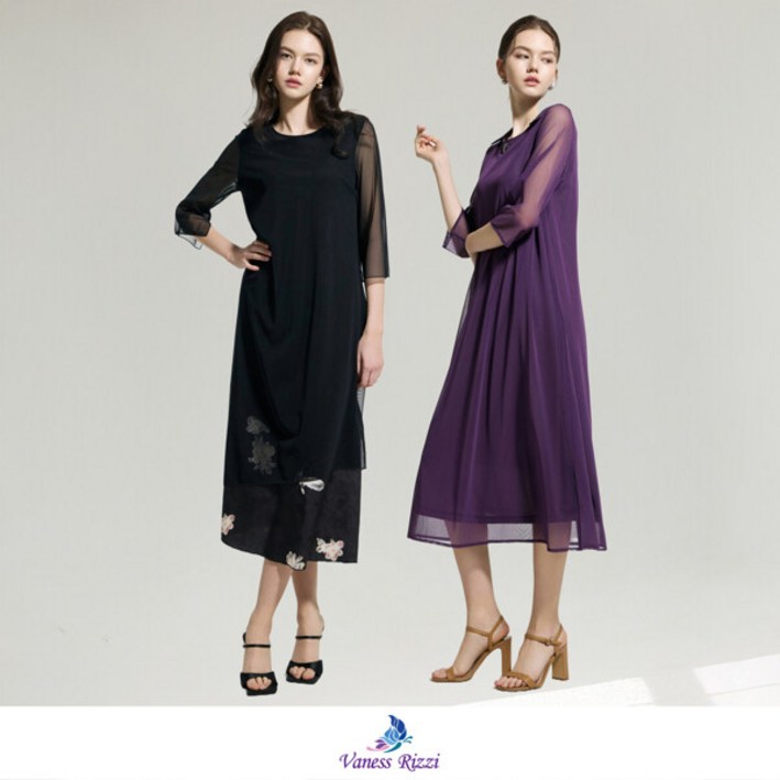 25SS 최신상 바네사리찌 25SS 로맨틱 메쉬 원피스 2종