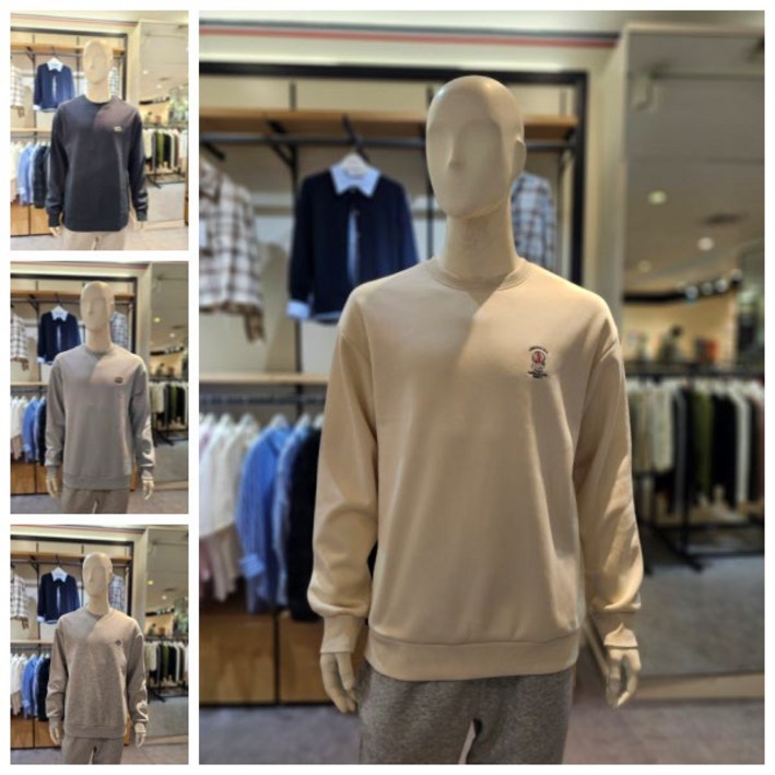 폴햄POLHAM남성 랜드마크 스몰와펜 기모 맨투맨 10컬러 PHF4TR1030