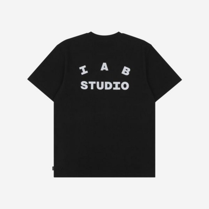 정품 보증 아이앱 스튜디오 티셔츠 블랙 화이트 IAB Studio TShirt Black White