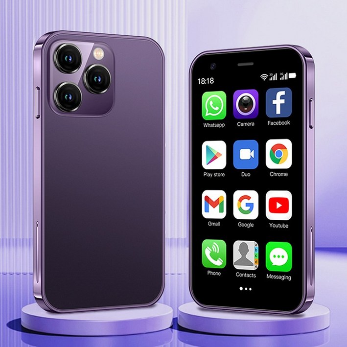 SOYES XS15 미니 안드로이드 8.1 스마트폰 3.0인치 디스플레이 2GB RAM 16GB ROM 듀얼 SIM 대기 플레이 스토어 3G 리틀 폰