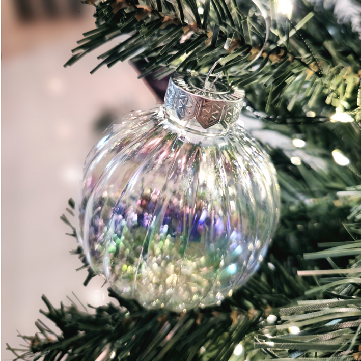 크리스마스 트리 장식 볼 오너먼트, 12개, 오로라
