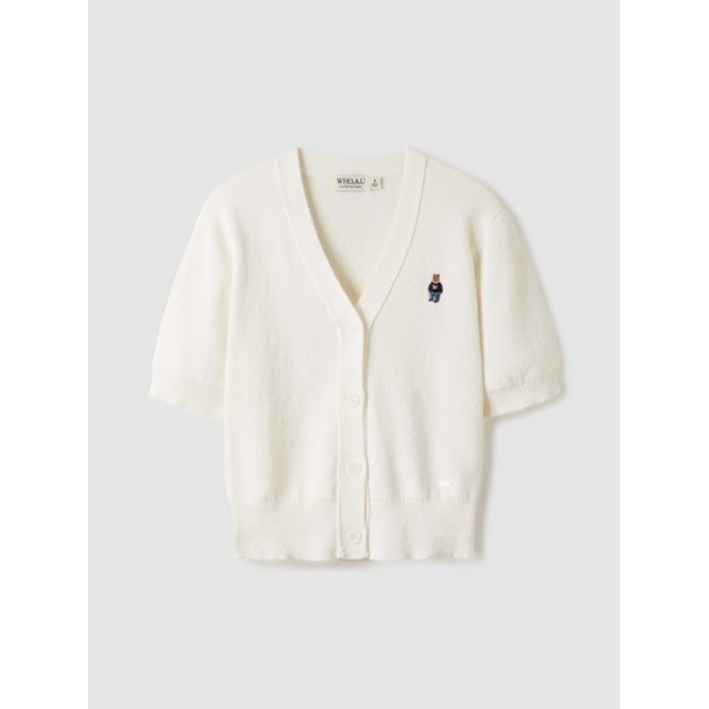 후아유 여성 Steve Boucle V-neck Cardigan WHCKE2511F