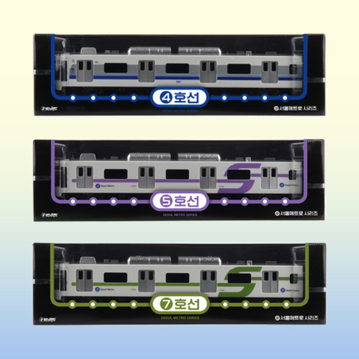 서울 메트로 지하철 4호선 5호선 7호선 기차 지하철 장난감