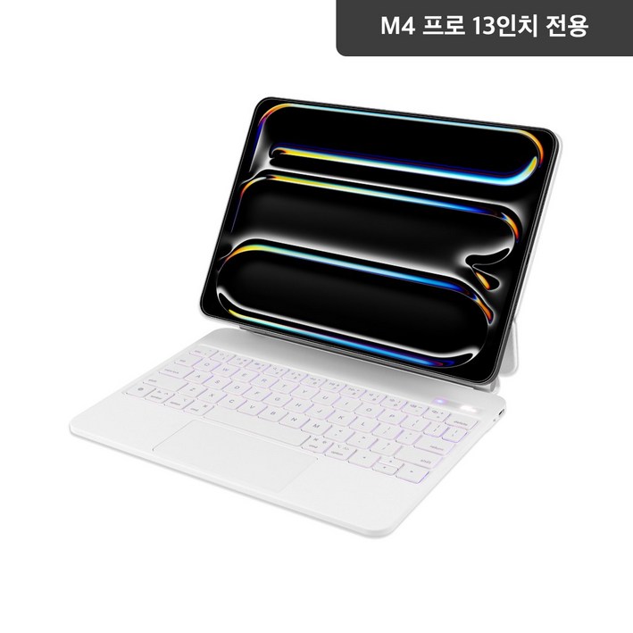 제이런 아이패드 매직키보드 구조독 프로 11 에어456 프로 12.9 에어 6 13, 화이트한국어, 한영자판, 제조사축