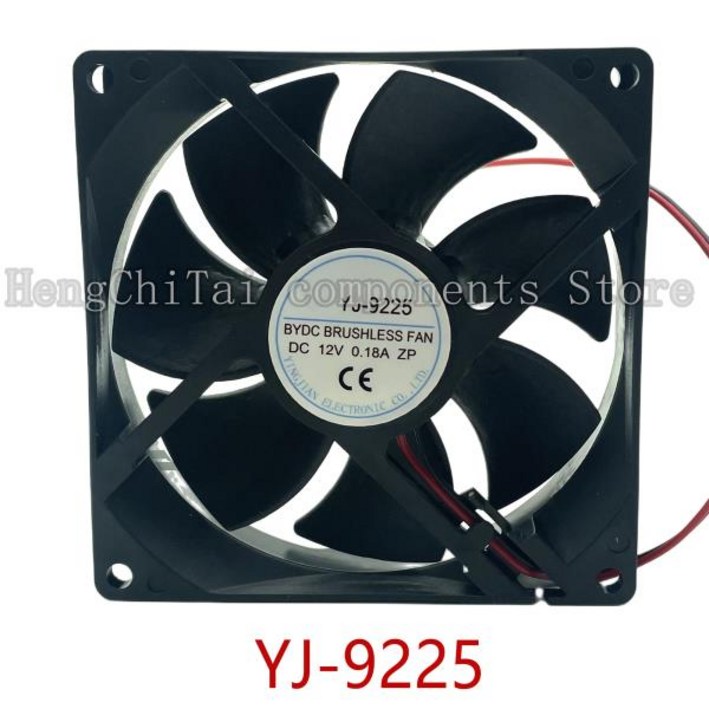 YJ9225 냉각 팬, DC12V, 0.18A, 9cm, YJ9225 냉각 팬, DC12V, 0.18A, 9cm,