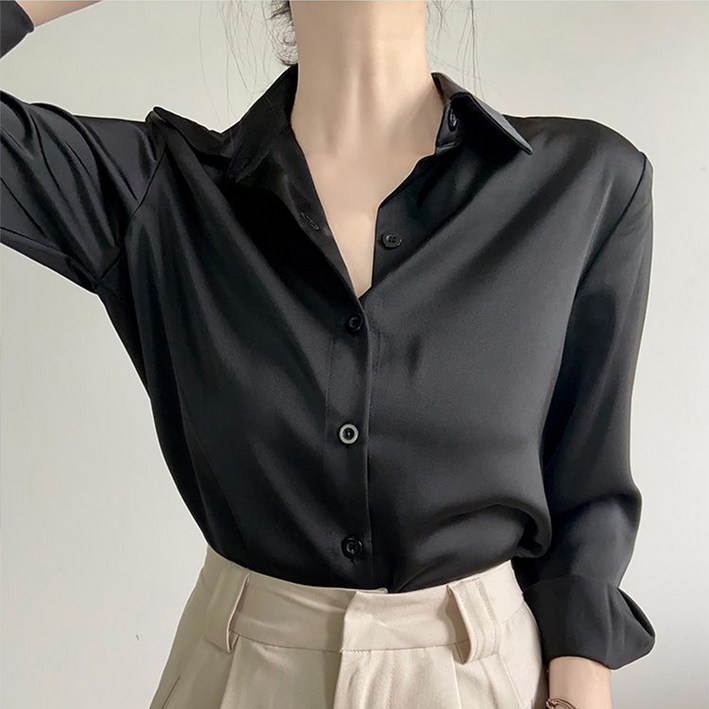 KDNC 여성 블라우스 쉬폰 긴팔 링클프리 오피스 정장 셔츠