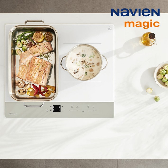 나비엔 매직 3구 인덕션 ERI-3623AF 슈퍼플렉스존 전기레인지 빌트인 프리스탠딩, 빌트인, 자가 설치(택배 배송만)