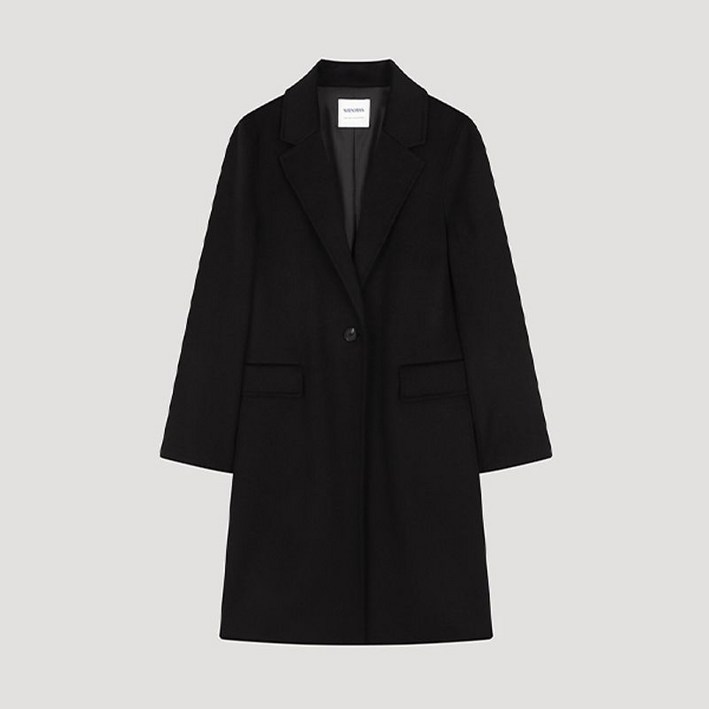 [쉬즈미스] 울 원버튼 핸드메이드 코트_SWHCTO42010_BK 1532344