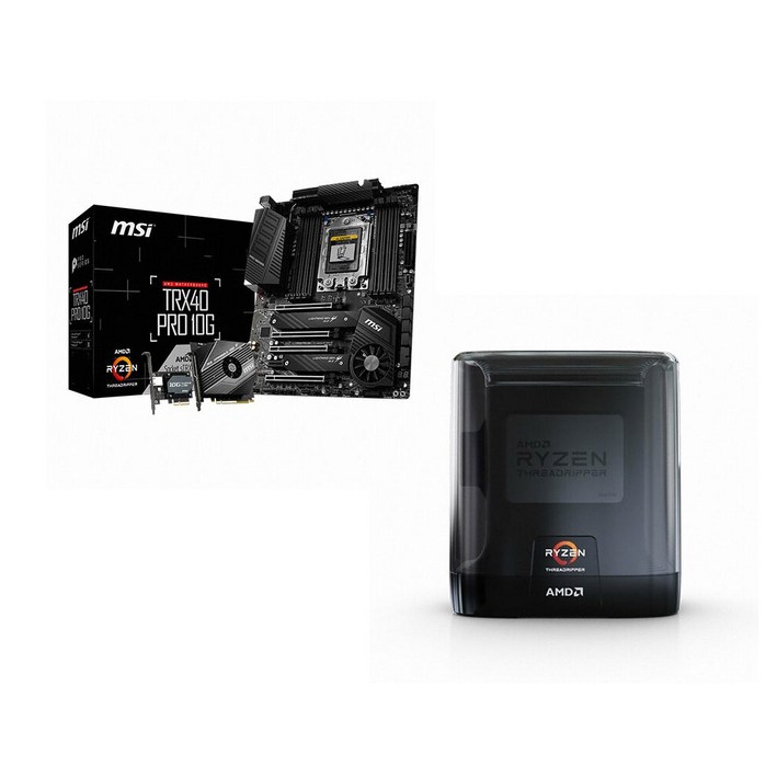 MSI TRX40 PRO 10G 메인보드 Ryzen ThreadRipper 3970X CPU 번들
