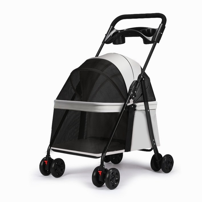 BYOU 경량 강아지유모차 접이식 반려동물 안전 보호