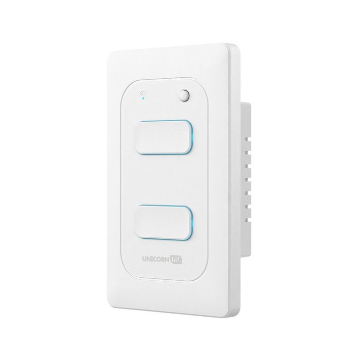 유니콘아이오티 2구 WIFI방식 무선원격제어 스마트 벽스위치 TSSW2