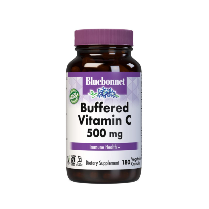 블루보넷 Bluebonnet 버퍼드 비타민C 500mg 180베지캡슐 아스코르빈산 칼슘 아스코르베이트 헤스페리딘 나린 게닌 제닌 플라 보논 보놀 에리오시트린 나리루틴