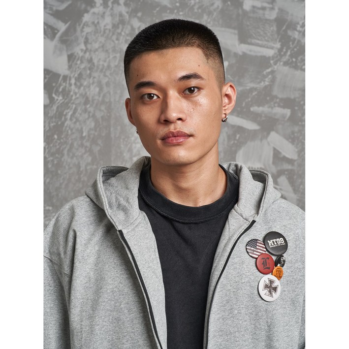 MT99 아메리칸 트렌드가디건 후드티셔츠 남녀 이중지퍼 캐주얼 루즈핏 커플 후드점퍼