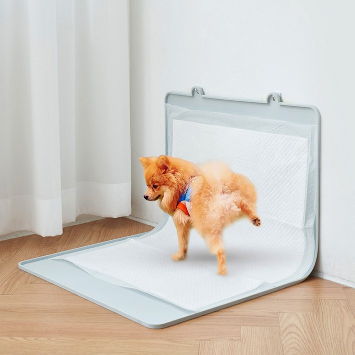 울트라웨이브 강아지 고양이 특대형 실리콘 논슬립 배변매트 싸개냥, 블루그레이