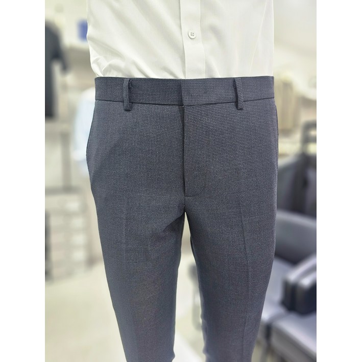 파렌하이트 FW 마이크로 하운드투스 체크 슬림팬츠F2413GYDBP