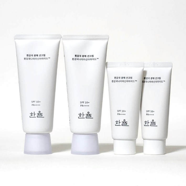 한율 흰감국 광채 선크림 기획 70ml2개35ml2개