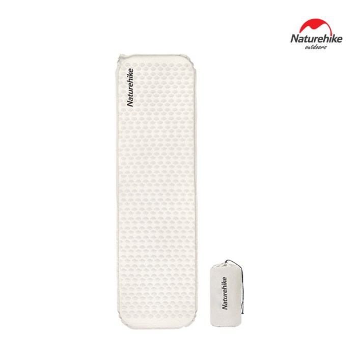 네이처하이크 UL 자충 매트 3.5 싱글 스퀘어 차박 1인 캠핑 에어 백패킹, 그레이