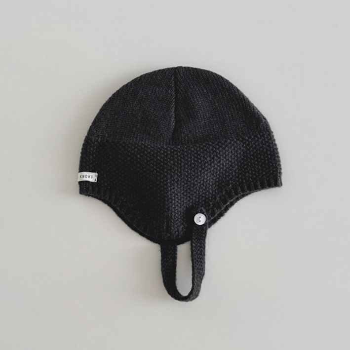 아기 모자 비니 니트 노즈 스트랩 보넷