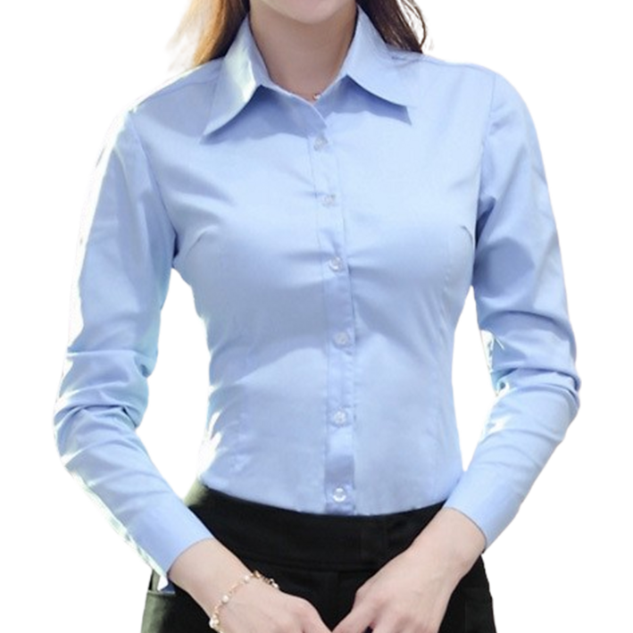 로로비 여성 슬림핏 셔츠 구김없는 화이트 블랙 하늘색 핑크 블라우스 와이셔츠 RB0002 7742258533