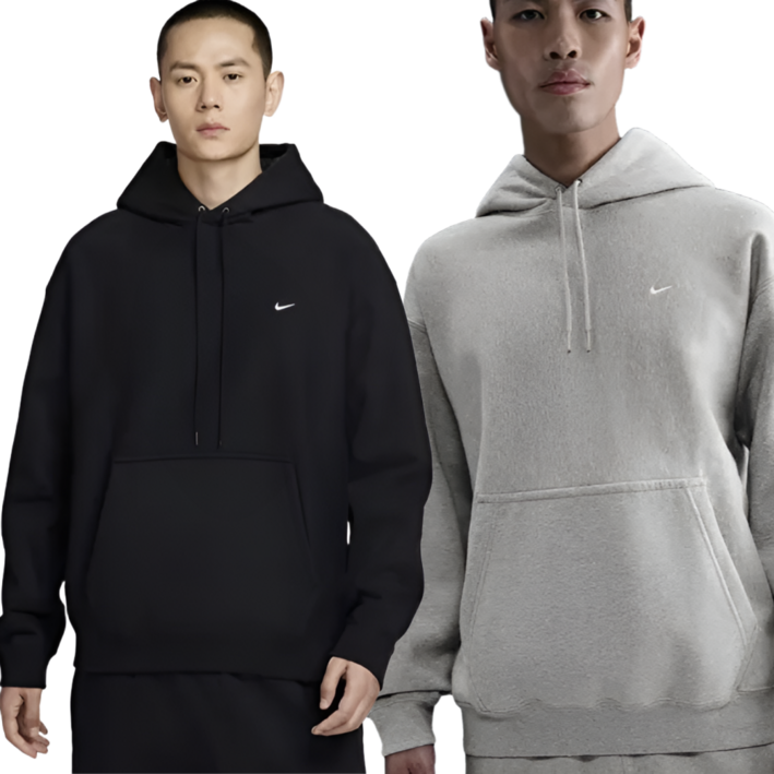 국내매장 AS가능 나이키 남성 솔로 스우시 남성 풀오버 후디 후드 블랙 그레이