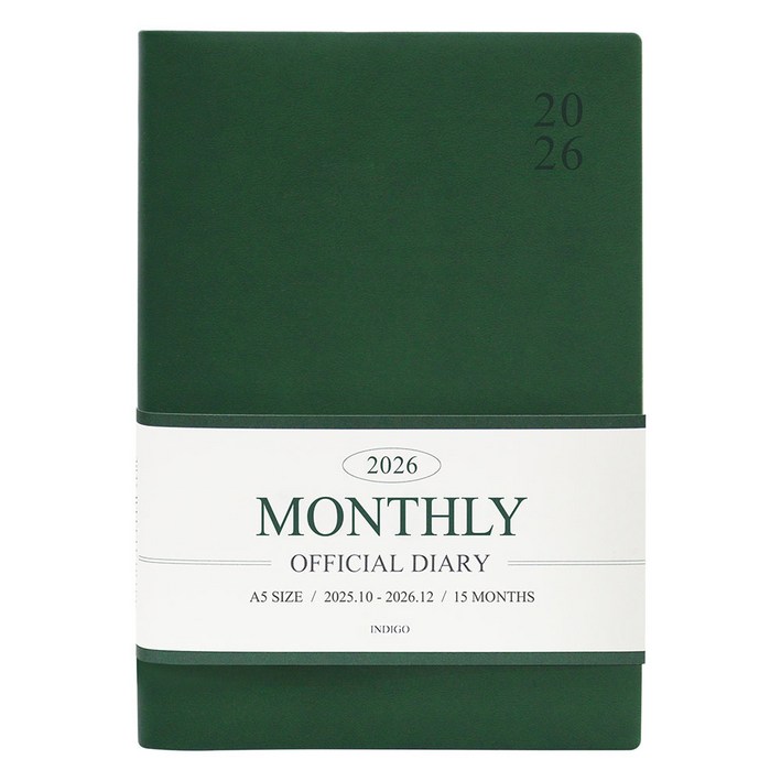 2026 오피셜 A5 먼슬리 다이어리