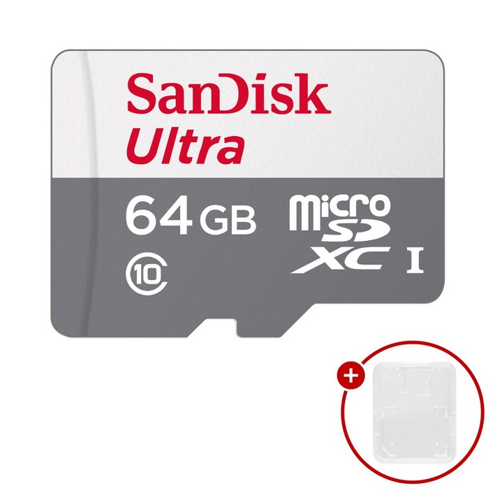 샌디스크 마이크로SD카드 울트라 SDSQUNR  SD카드 케이스