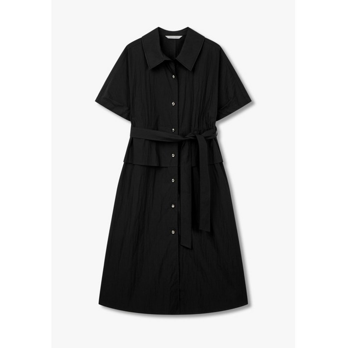 [보브] 볼 버튼 벨티드 셔츠 롱원피스 7154337001 뉴코아일산