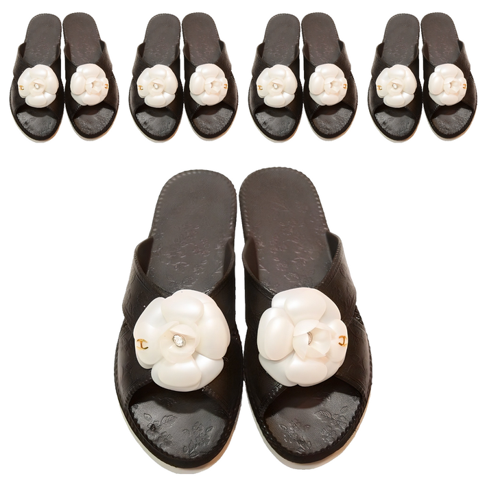 EVA 플라워 거실화, 블랙, 5개