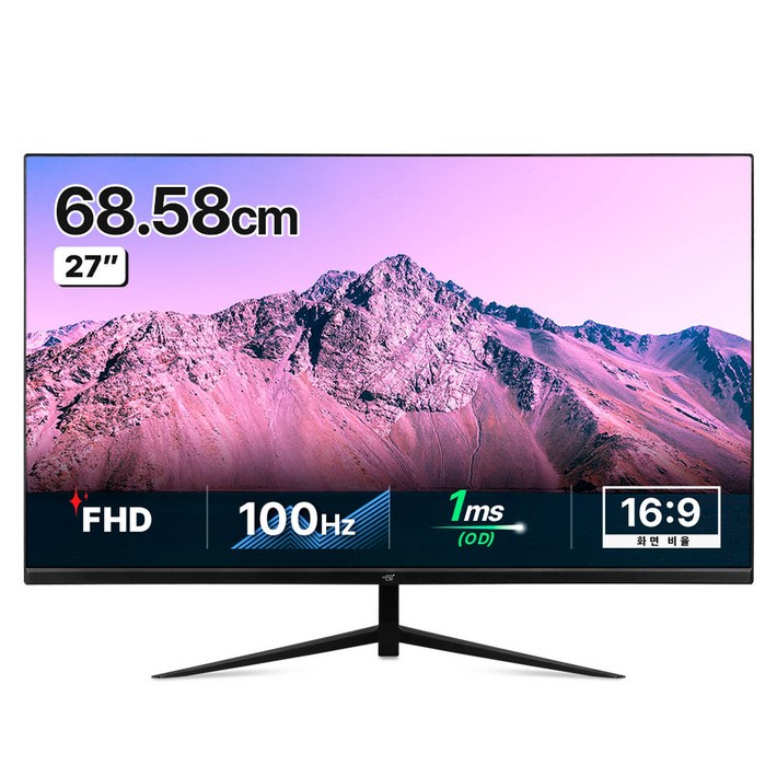 어드밴스원 FHD 100hz 2HDMI 모니터, 68.6cm, MV27KL무결점 어드밴스원 FHD 100hz 2HDMI 모니터, 68.6cm, MV27KL무결점