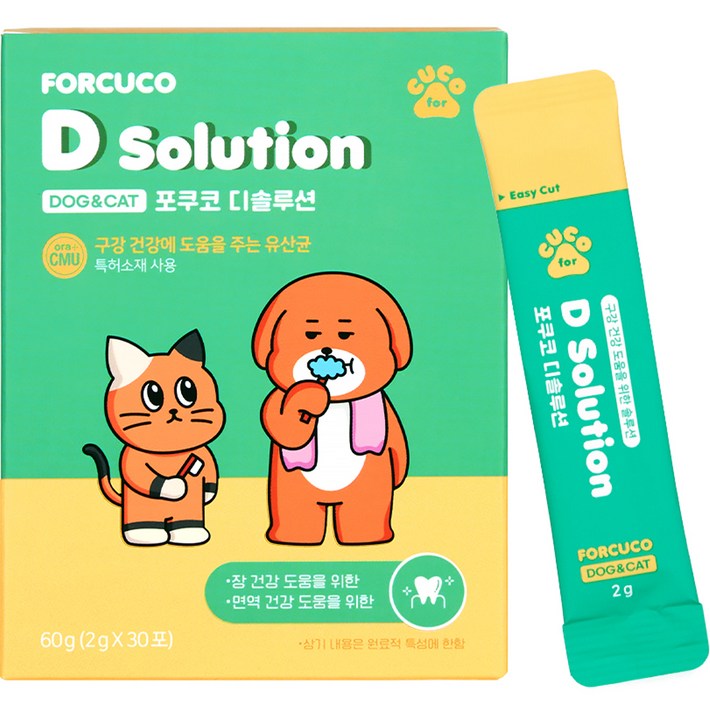 포쿠코 반려동물용 구강 30p 60g, 포쿠코, 1박스, 구강 건강에 도움