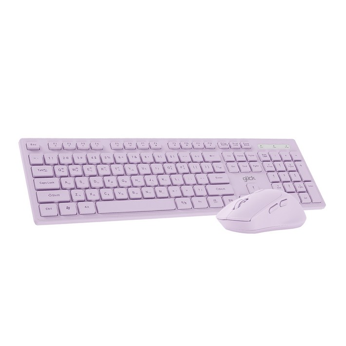 지클릭커 OFFICE PRO 인체공학 무소음 무선 키보드 마우스 세트, WMK10, 퍼플, 일반형 지클릭커 OFFICE PRO 인체공학 무소음 무선 키보드 마우스 세트, WMK10, 퍼플, 일반형
