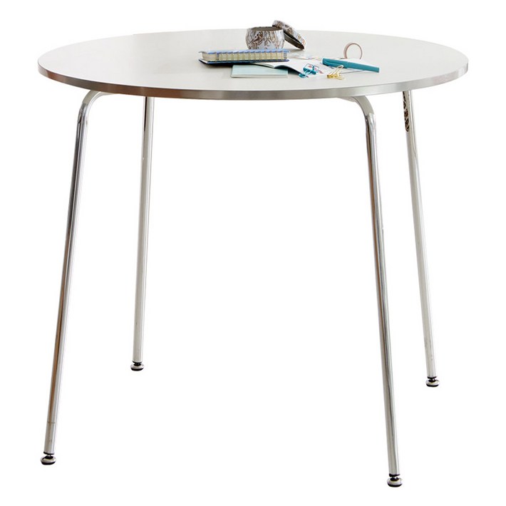 베스트리빙 크롬 원형 테이블