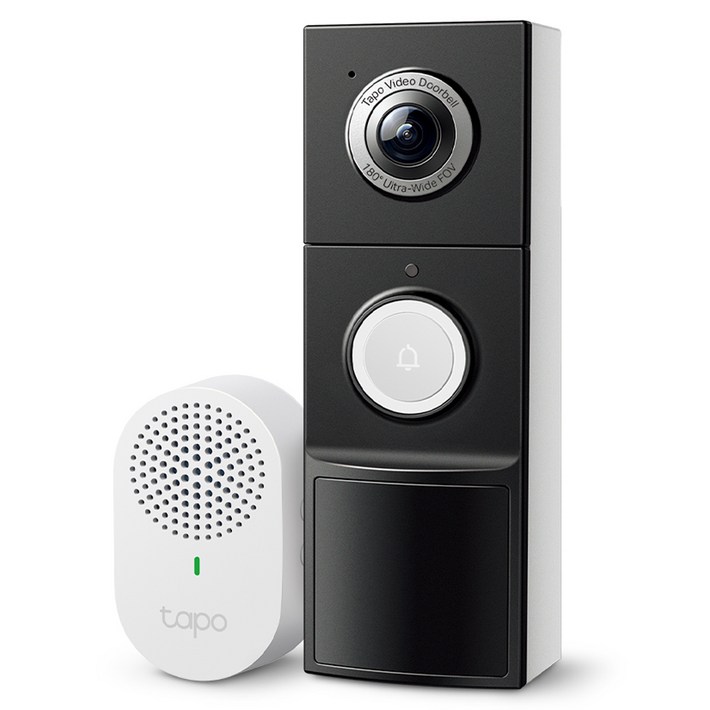 타포 500만화소 비디오 도어벨  차임벨 세트 Tapo D235, TAPO D235도어벨TAPO D100C차임벨