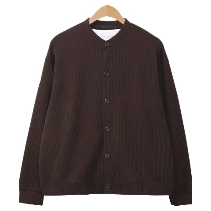 레이먼 남성용 제르파 와이드 핏 라운드넥 가디건