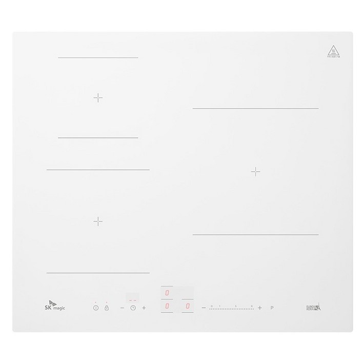 SK매직 파워부스트 인덕션 전기레인지 3구 Cloudy white 방문설치