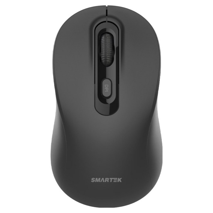 스마텍 리시버 블루투스 겸용 무소음 무선 마우스 STMBT1200, 블랙, STMBT1200
